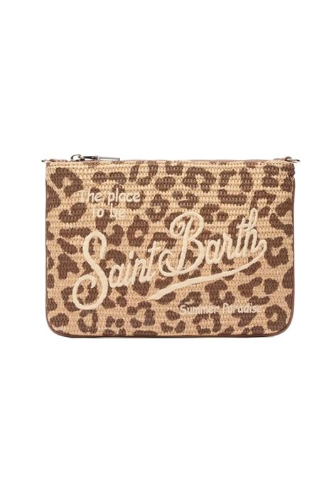 Pochette Mc2 Saint Barth Parisienne straw naturale leopard MC2 SAINT BARTH | Pochette | PARISIENNESTRAW00176H18